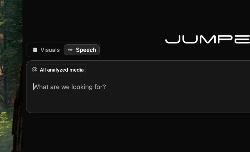 Speech search with All analyzed media scope