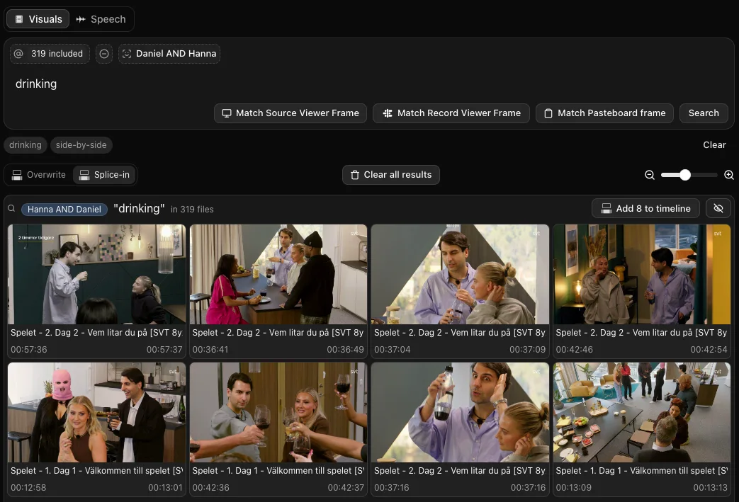 Multi-person people search in AND mode