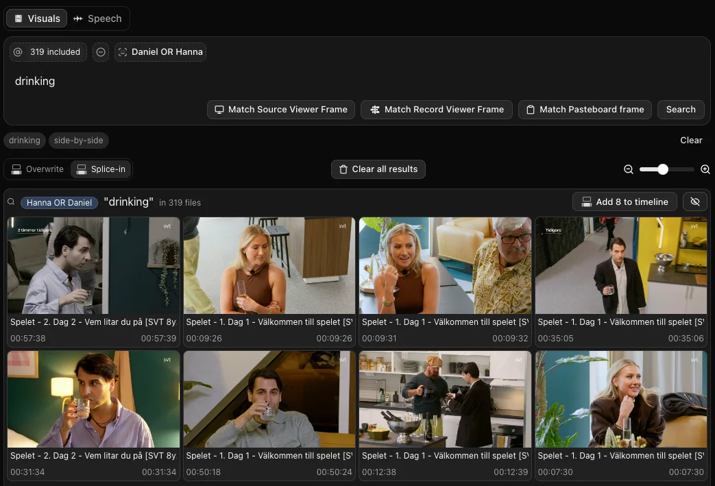 Multi-person people search in OR mode
