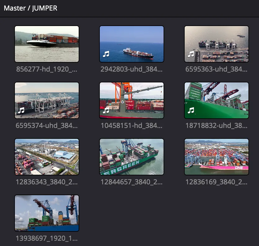 Imported Jumper files inside the JUMPER bin